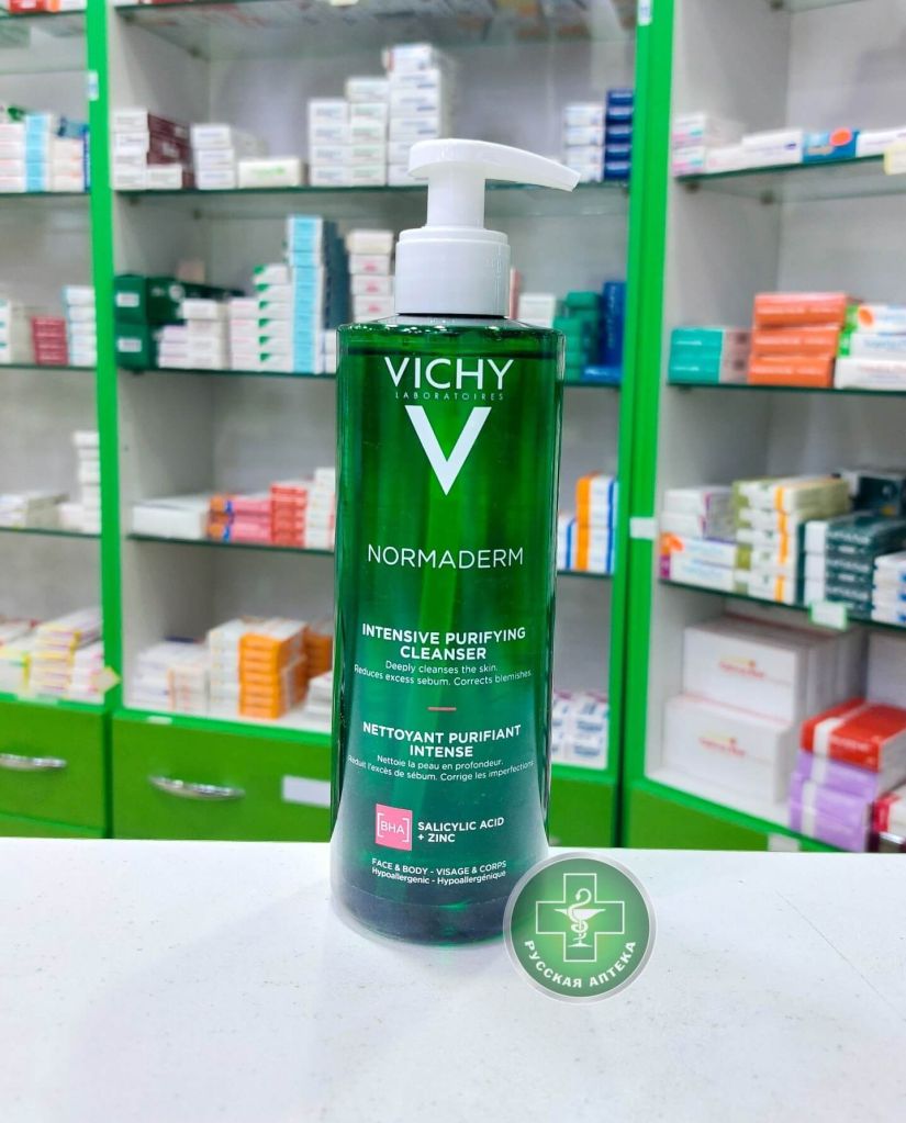 Vichy Normaderm Интенсивный очищающий гель для лица и тела для жирной и проблемной кожи 400 мл