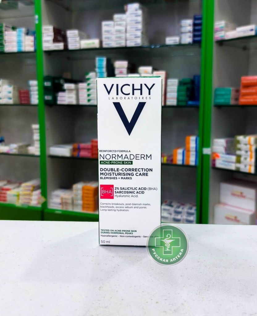 Vichy Normaderm Double-correction daily moisturising care for oily and acne-prone skin 50 ml