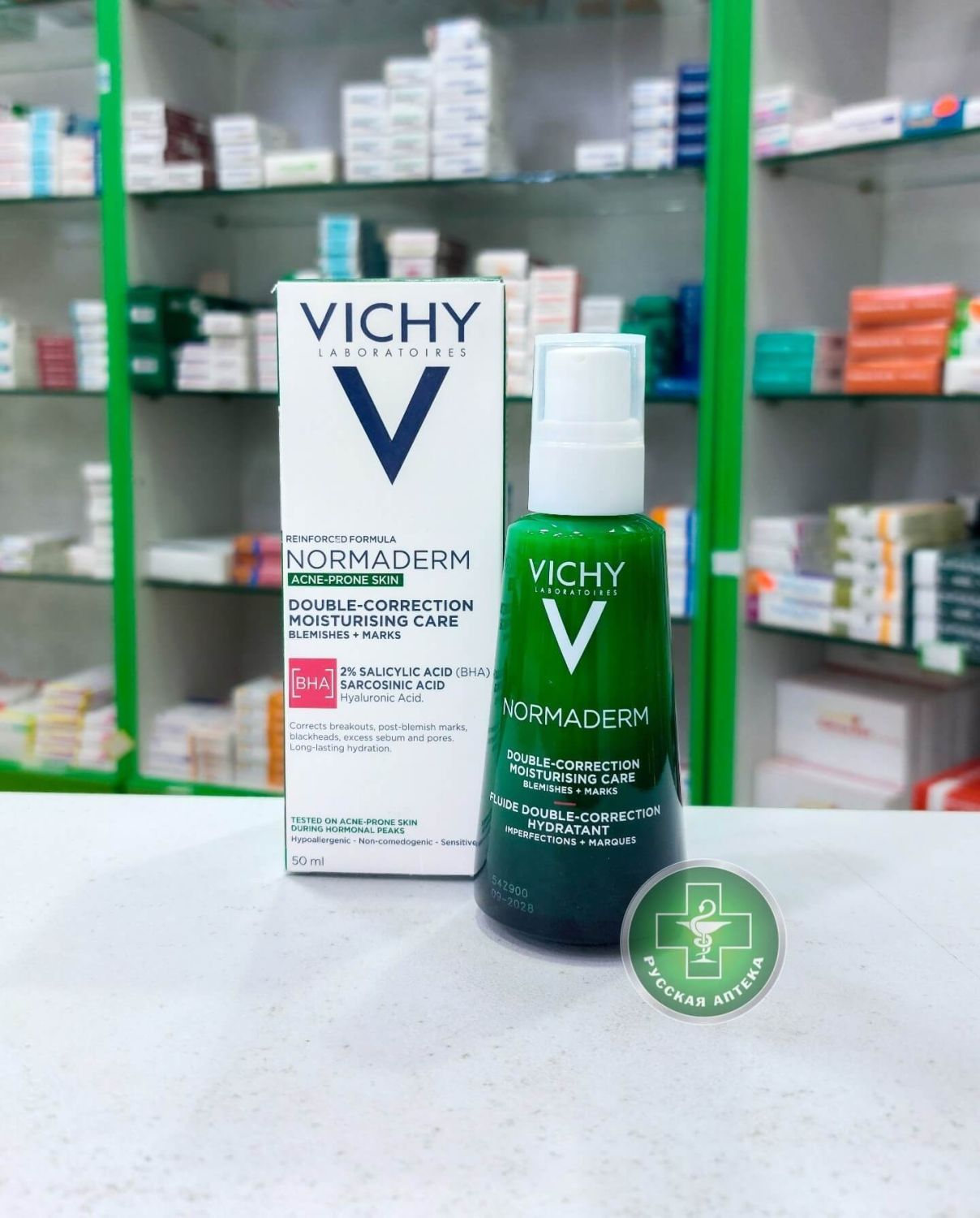 Vichy Normaderm Двойного действия дневной увлажняющий крем-корректор для жирной и проблемной кожи 50 мл