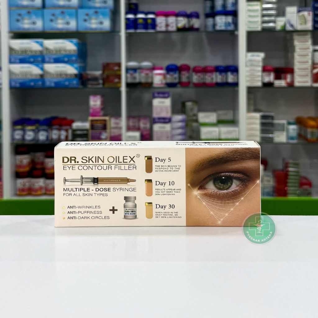 Dr Skin Oilex Филлер для контура глаз, 1 многодозовый шприц + 1 флакон 30 мл