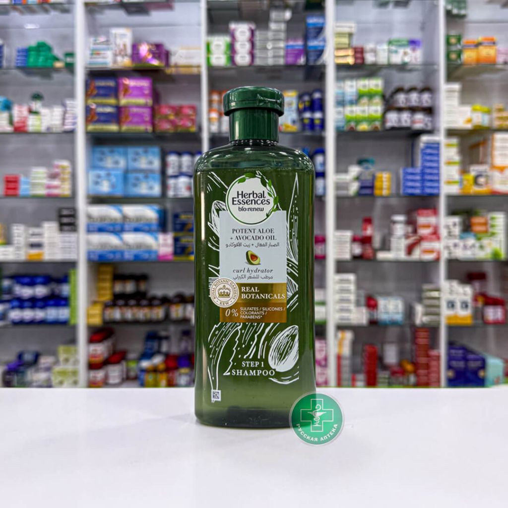 Herbal Essences Увлажняющий шампунь для вьющихся волос с алоэ вера и маслом авокадо 400 мл