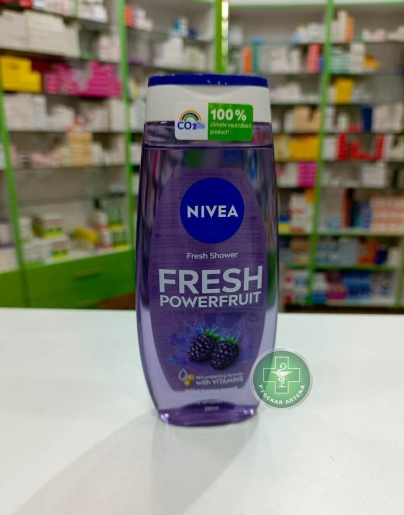 Nivea Гель душа Свежая сила фруктов с витаминами, с запахом лесных ягод 250 мл