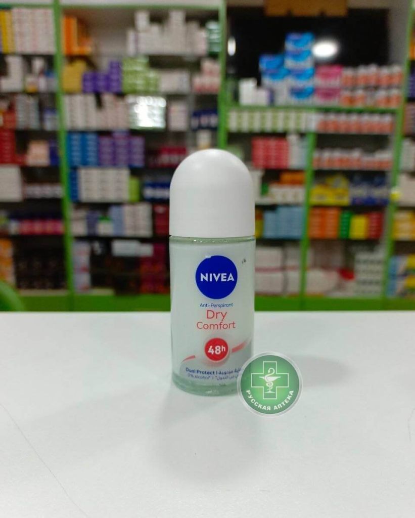 Nivea Женский Роликовый антиперспирант «Сухой комфорт 48 часов Двойная защита» 50 мл