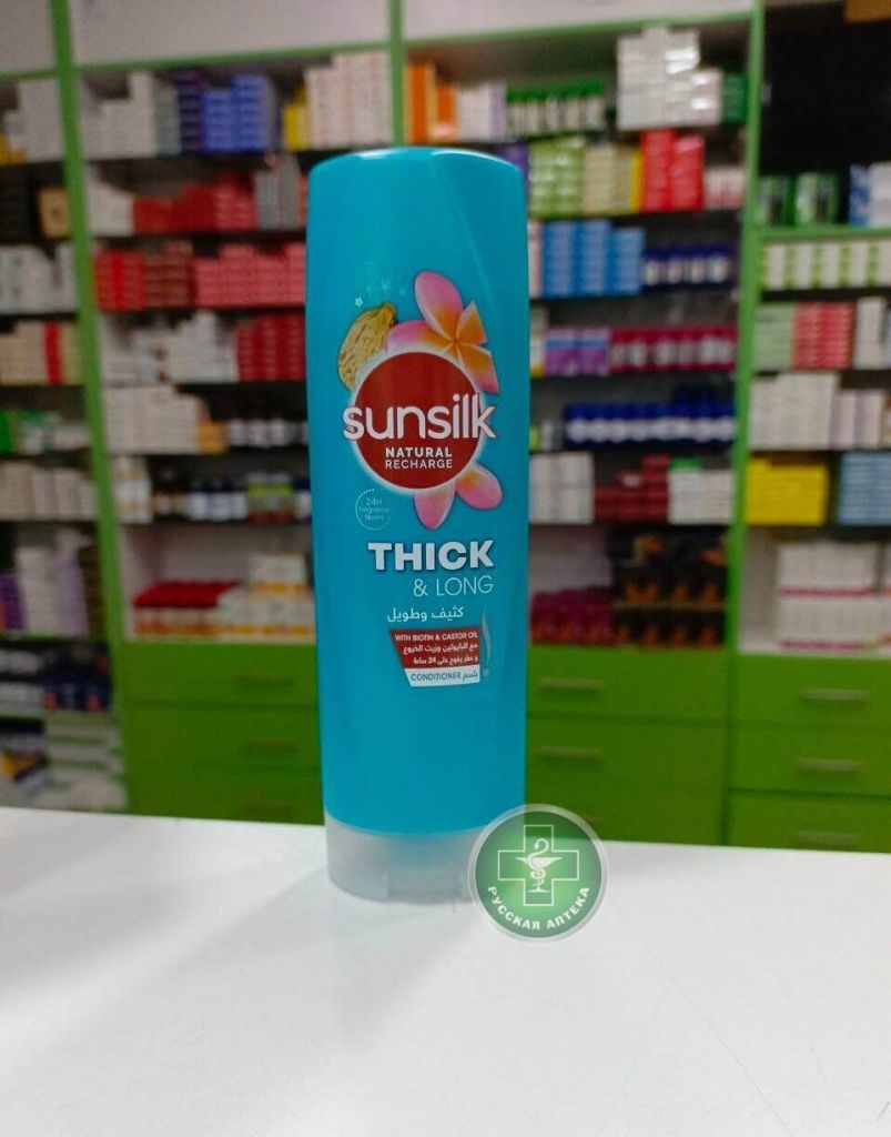 Sunsilk Кондиционер для волос «Густые и длинные» с биотином и касторовым маслом 350 мл