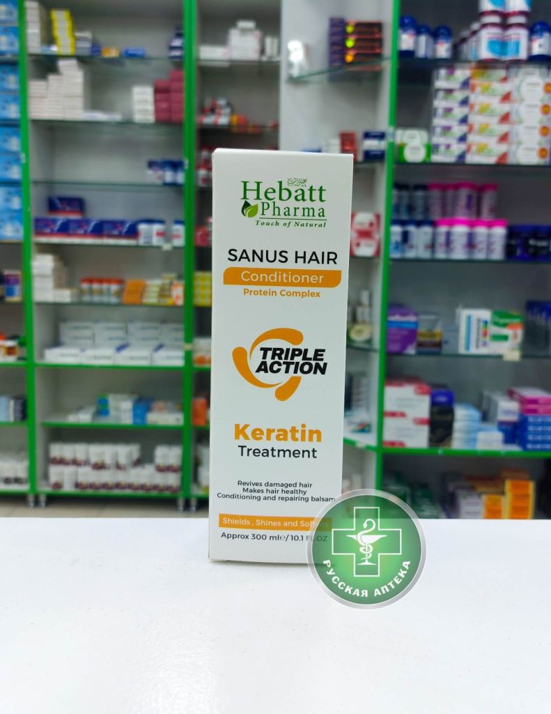 Hebatt Sanus Hair Кондиционер с протеиновым комплексом и кератином для поврежденных волос 300 мл