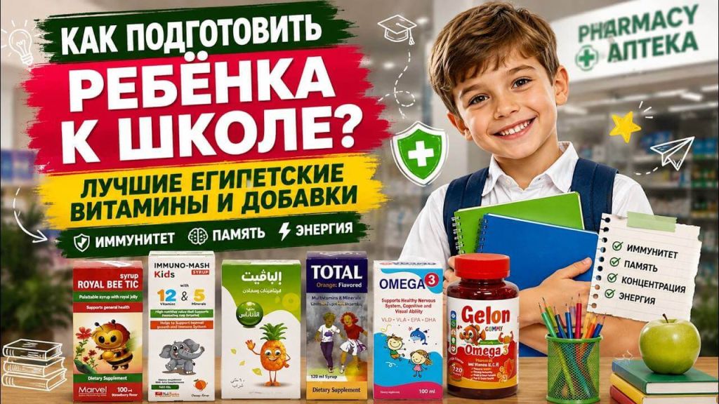 How to Prepare a Child for School The best Egyptian vitamins and supplements for immunity and memory