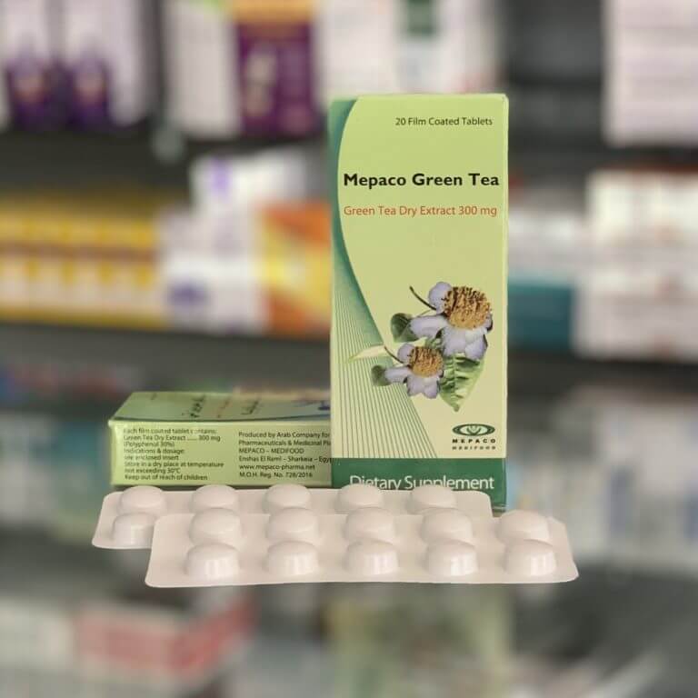 Mepaco green tea 300 mg 20 tablets