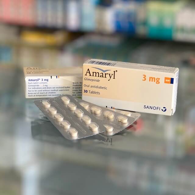 Amaryl 3 mg 30 tablets