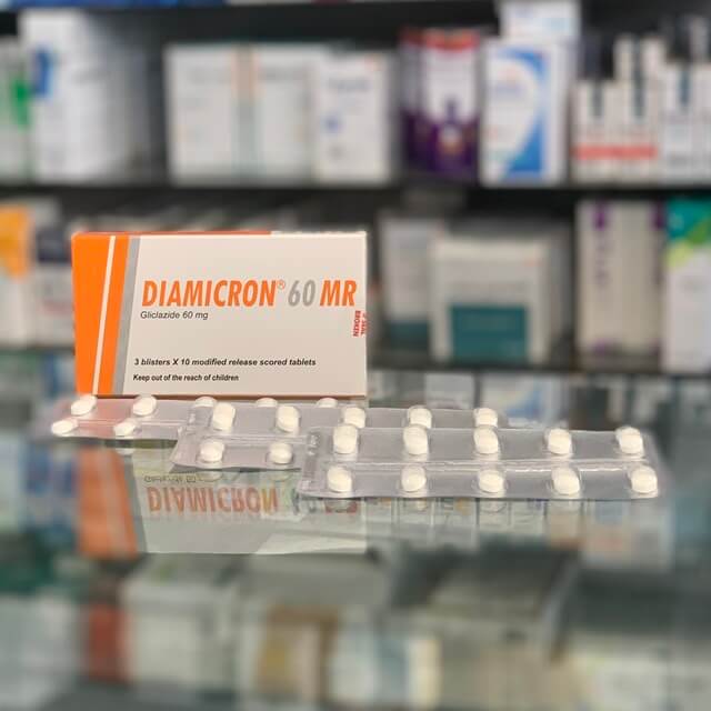 Diamicron MR 60 mg 30 tablets