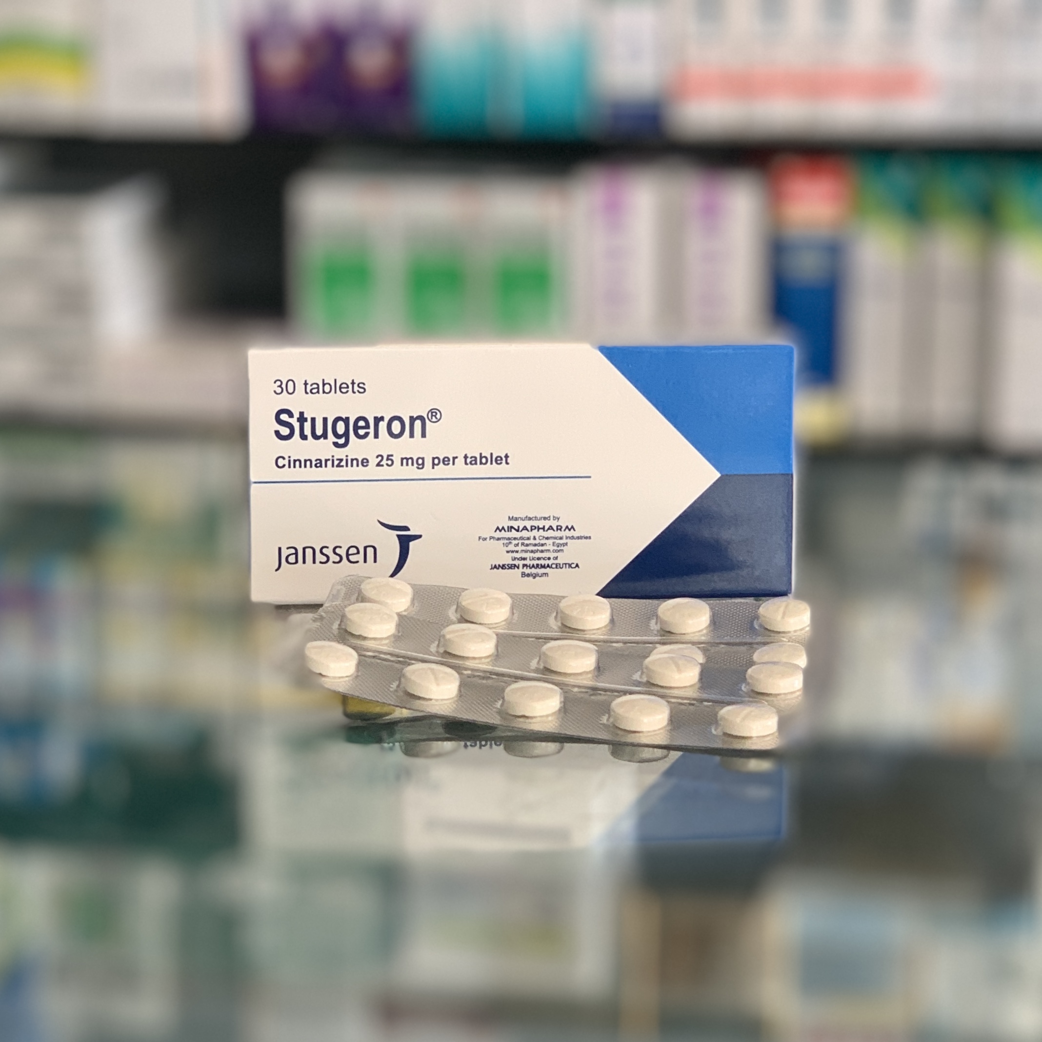 Стугерон 25 мг 30 таблеток - Русская аптека в Египте