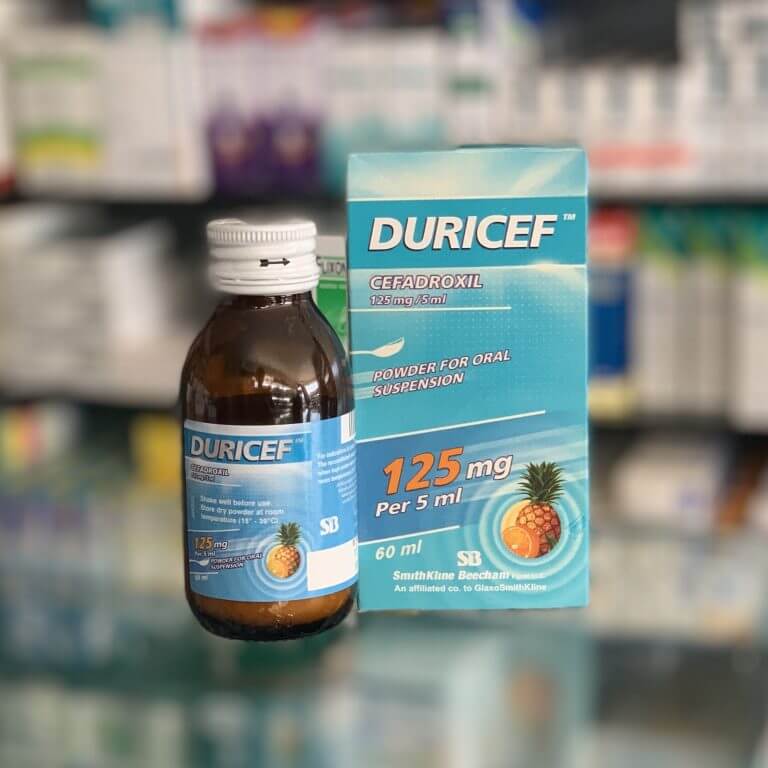 Duricef250 mg / 5 ml powder for suspension preparation 60 ml