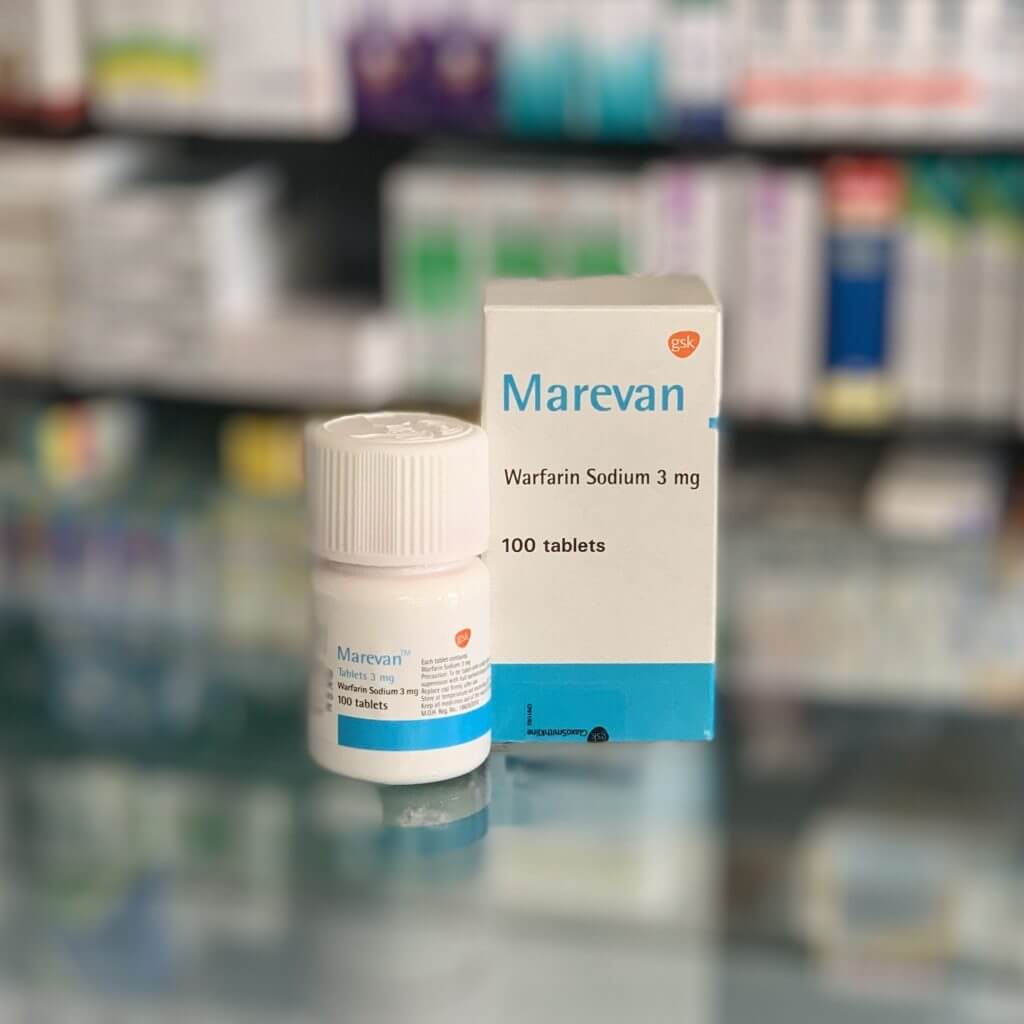Marevan 3 mg 102 tablets