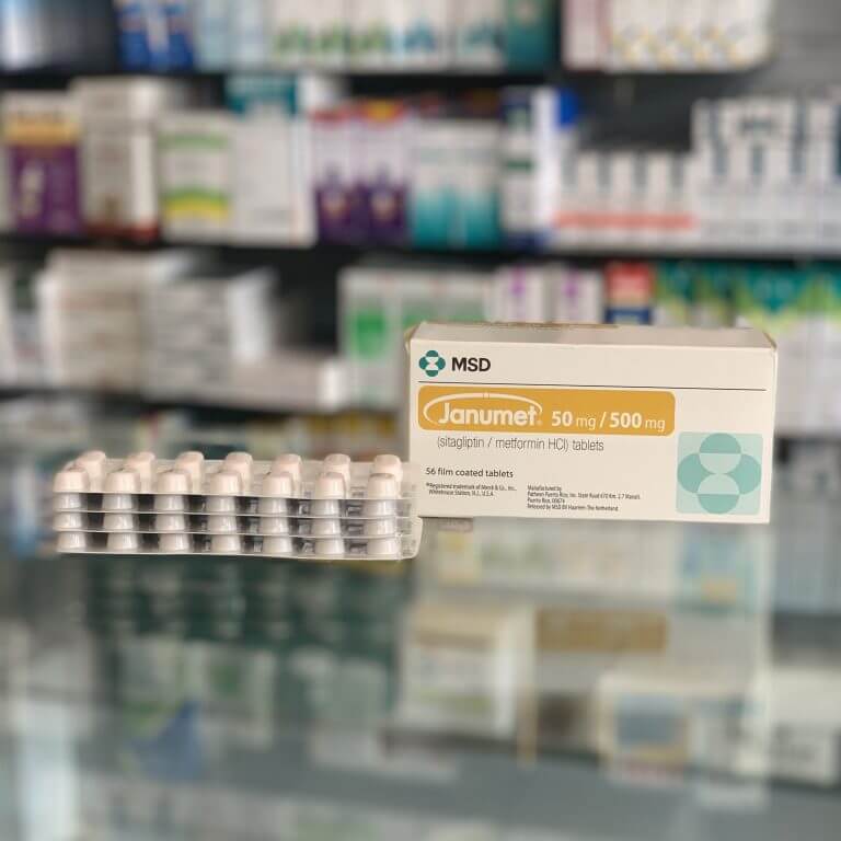 Janumet 50/500 mg 56 tablets