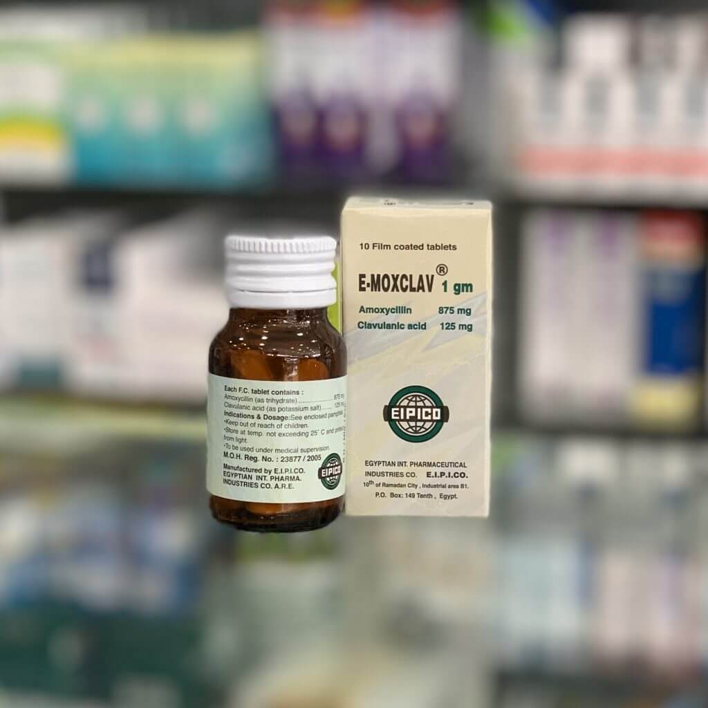E-Moxiclav 1 g 10 tablets