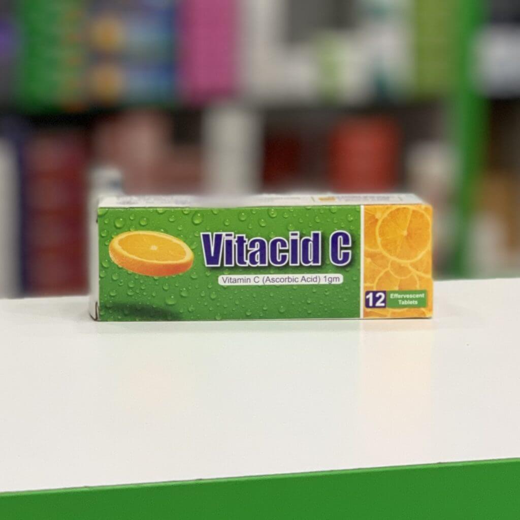 Vitacid C 1 gr 12 effervescent tablets