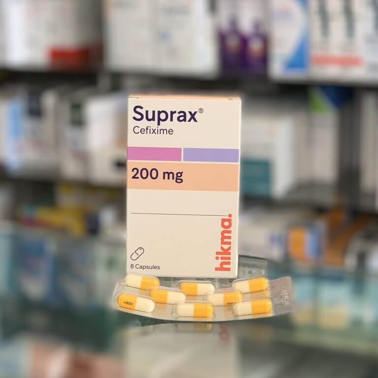 Suprax 200 mg 8 capsules