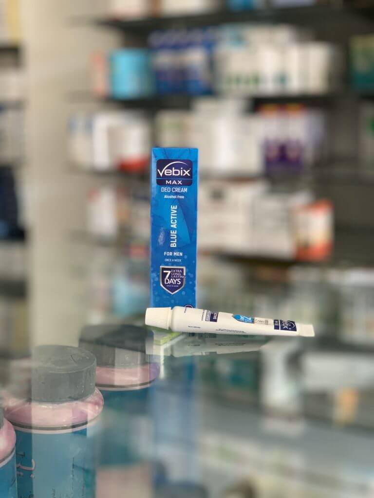 Vebix Max Active Blue men deo cream alcohol free 10 ml