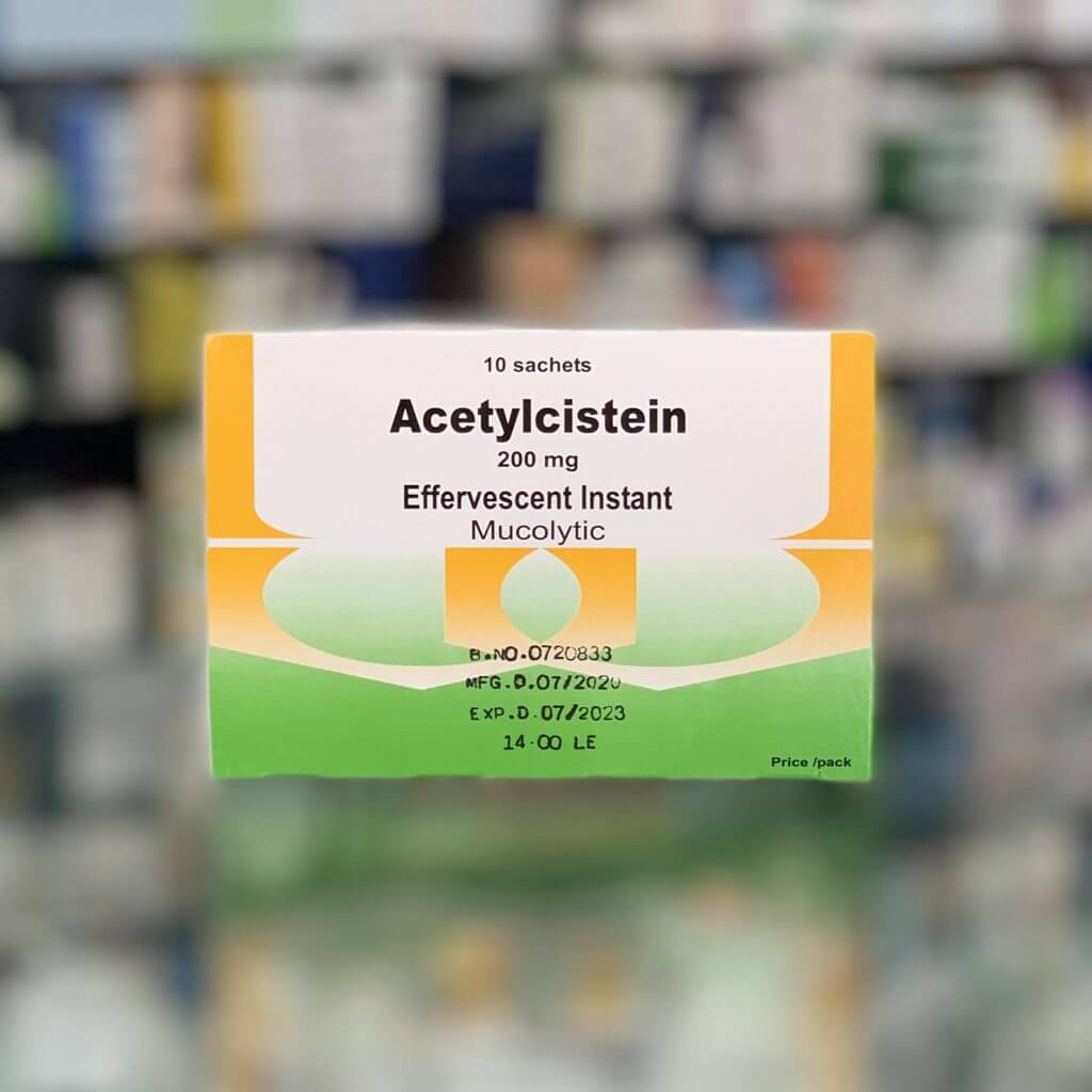 Acetylcysteine 200 mg 10 sachets