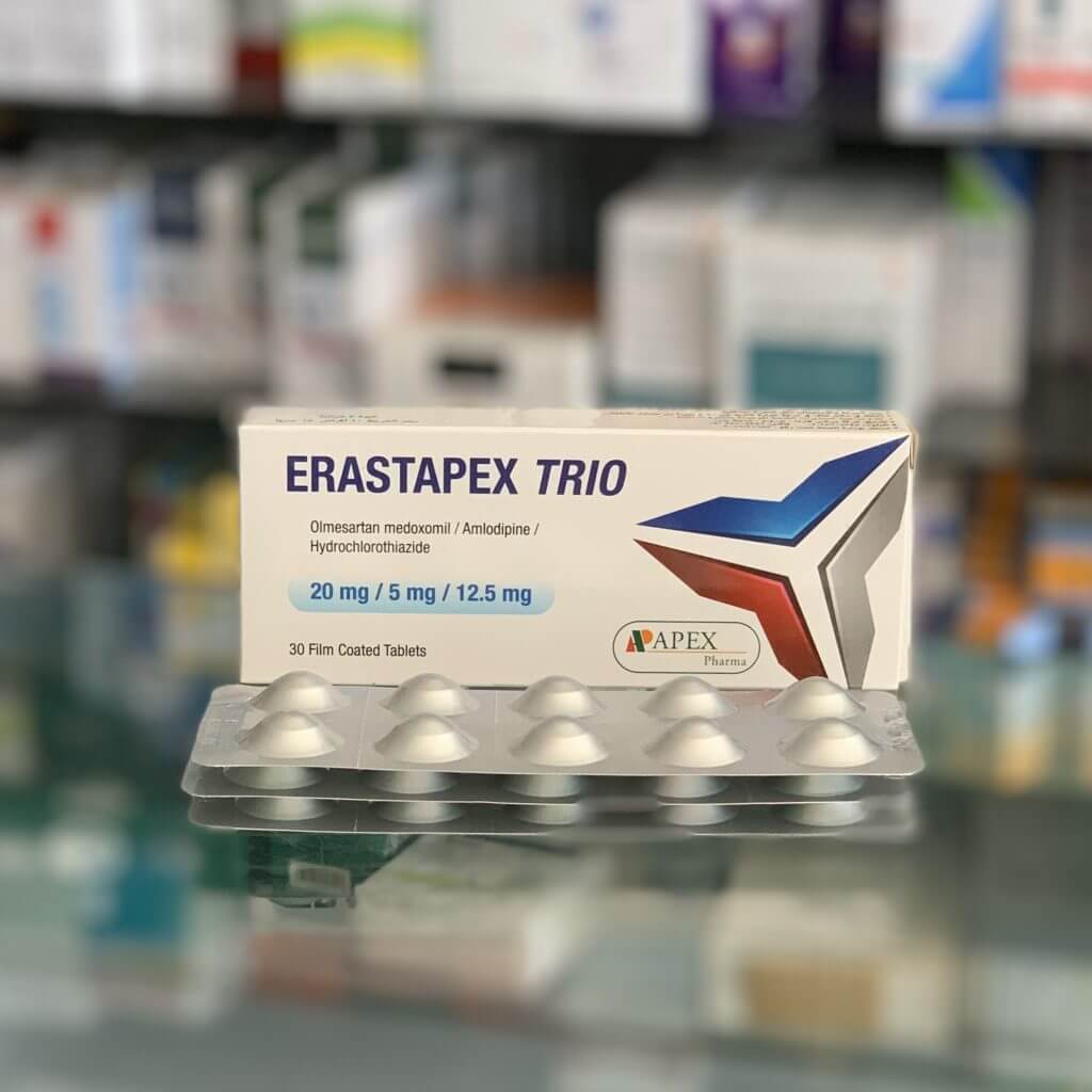 Erastapex trio 20 mg / 5 mg / 12.5 mg 30 tablets
