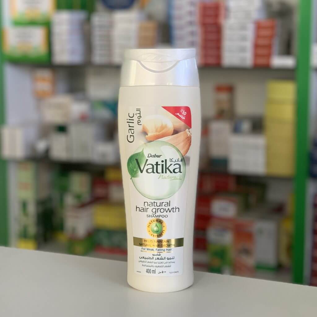 Vatika Hair shampoo Natural hair growth with garlic extract for weak, falling hair 360 ml
