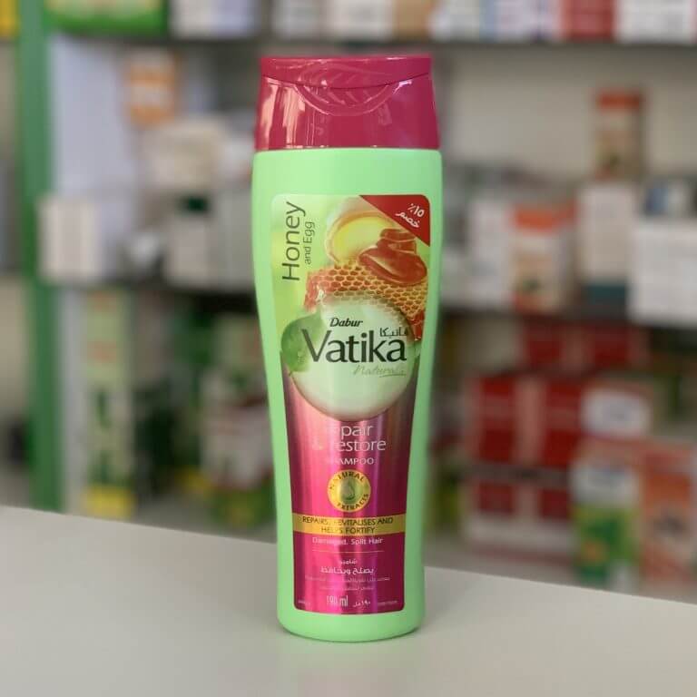 Vatika Repair & restore hair shampoo Honey & Egg for damaged, split hair 180 ml