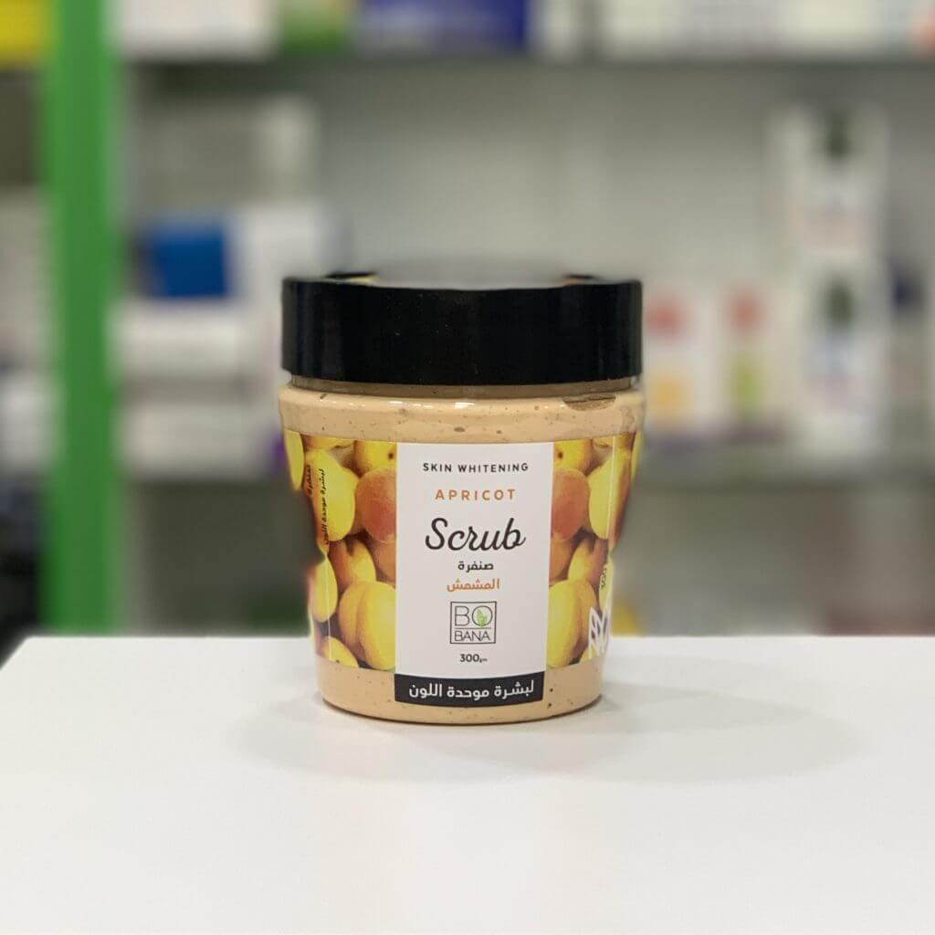Bobana Whitening body scrub with apricot 300 gm