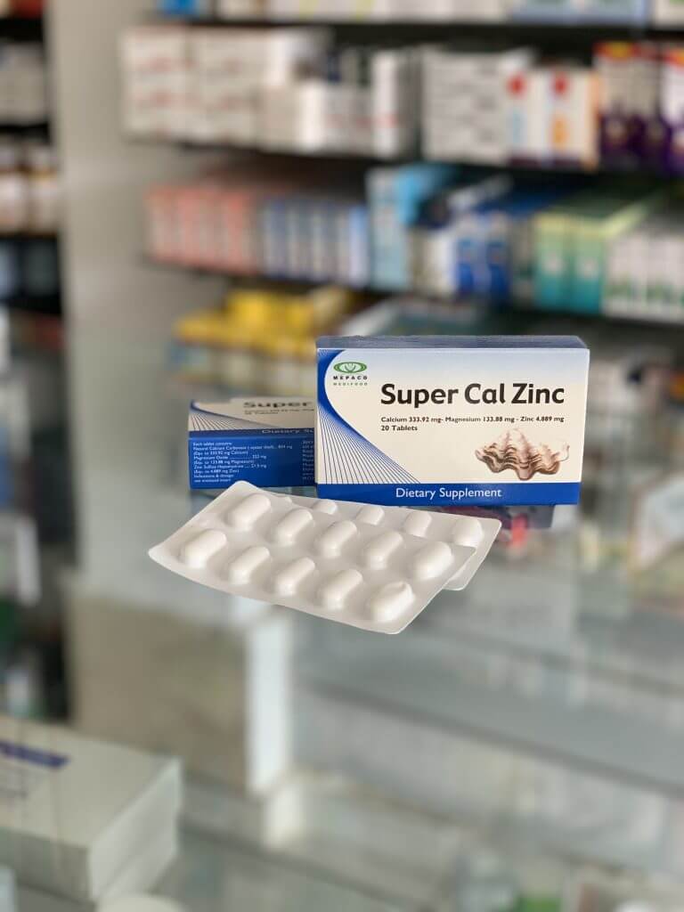 Super Cal Zinc 20 tablets