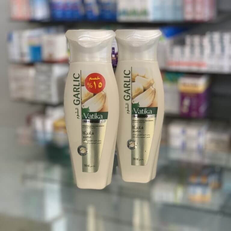 Vatika Hair shampoo Natural hair growth with garlic extract for weak, falling hair 180 ml