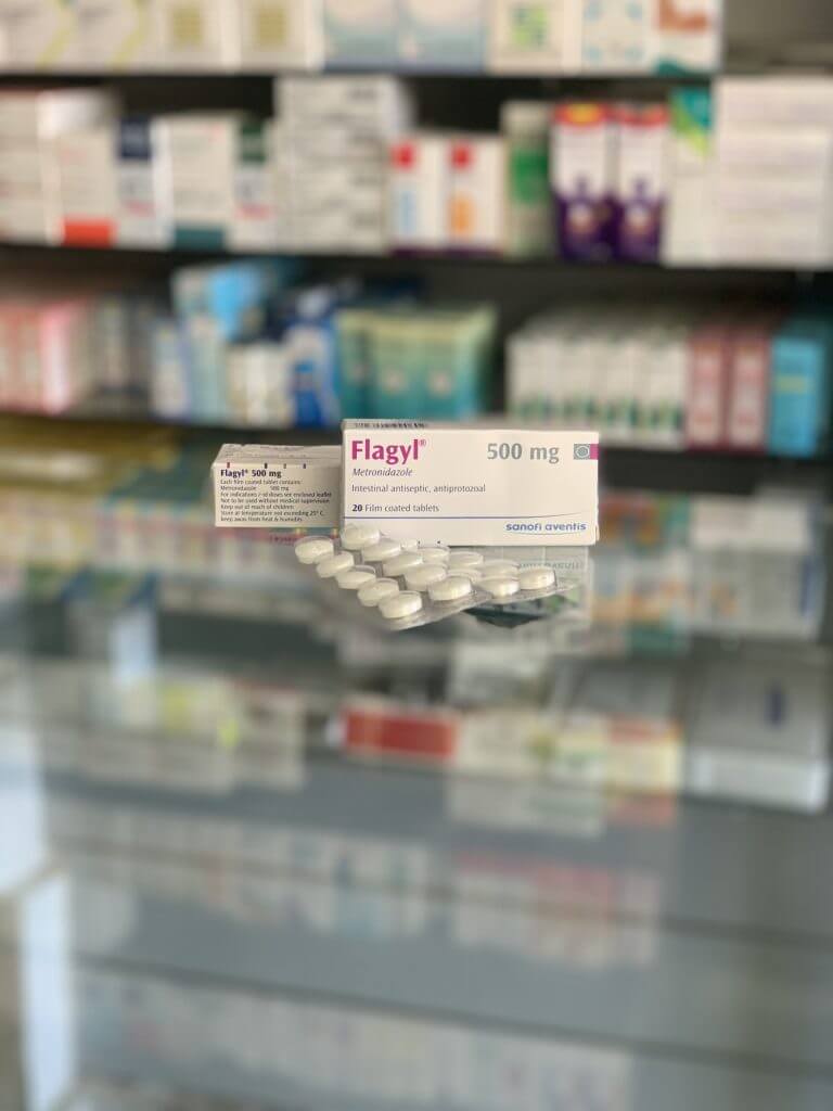 Flagyl 500 mg 20 tablets