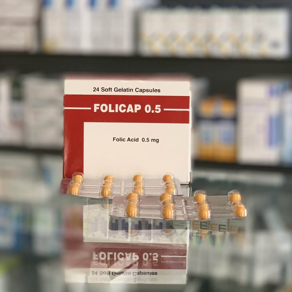 Folicap 0.5 mg 24 capsules