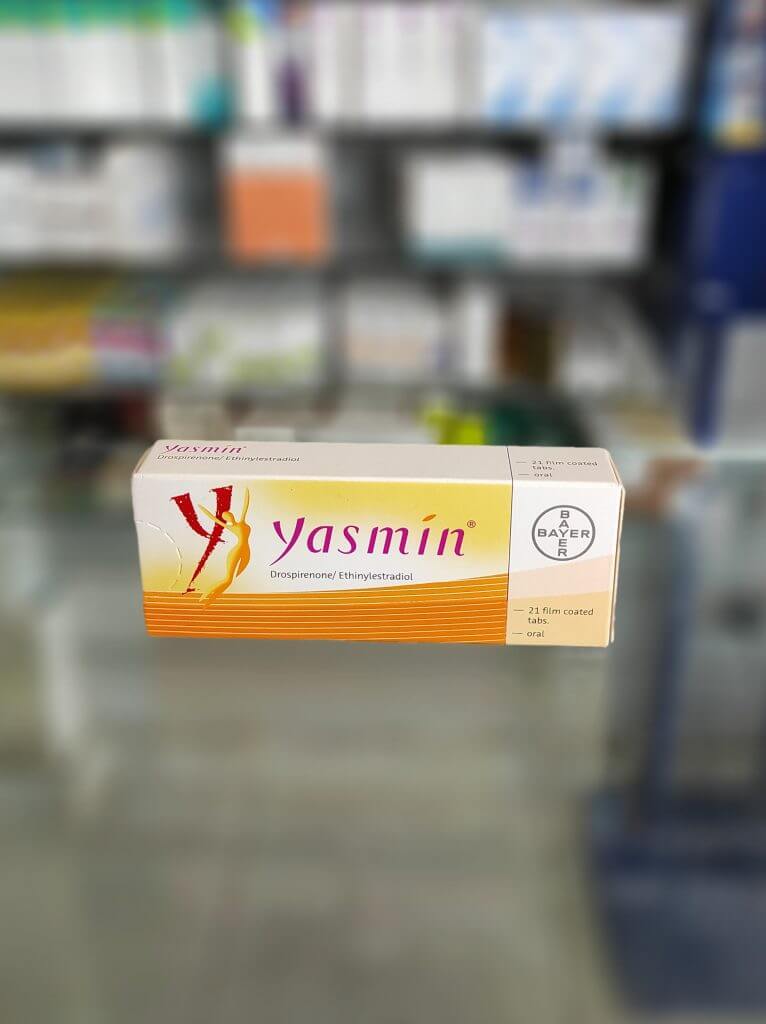Yasmin 0.03/3mg 21 tablets