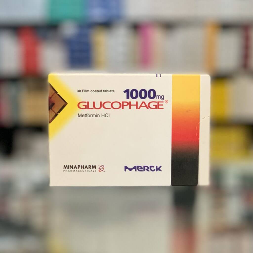 Glucophage 1000 mg 30 tablets