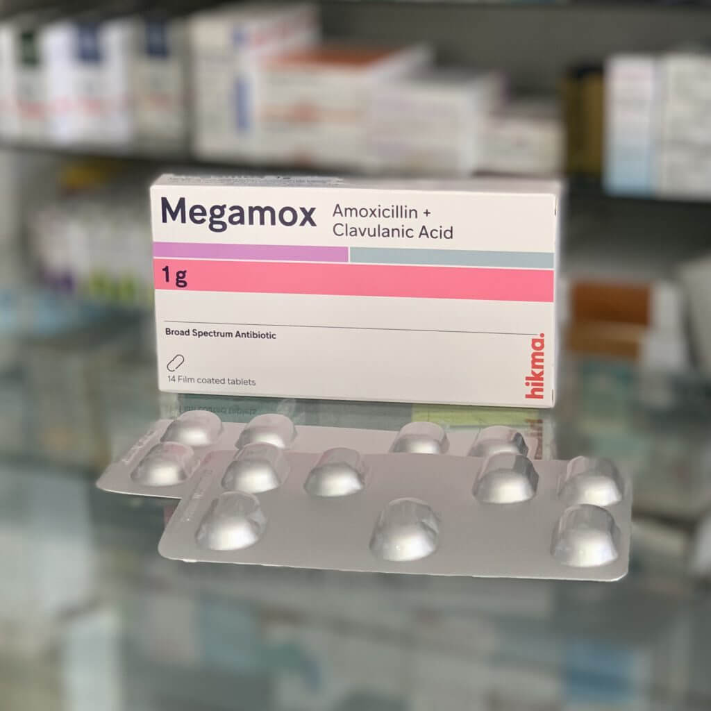 Megamox 1 gr 14 tablets