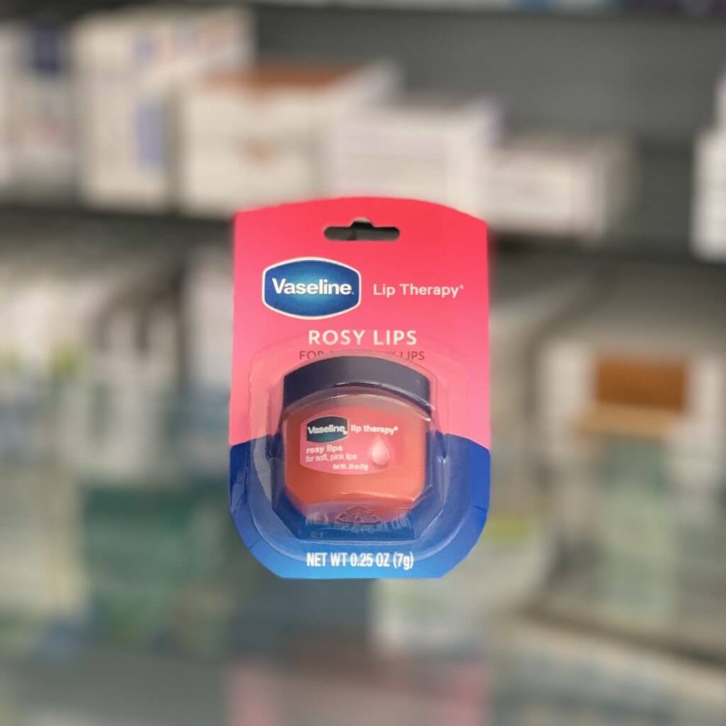 Lip balm Vaseline with rose scent 7 gr