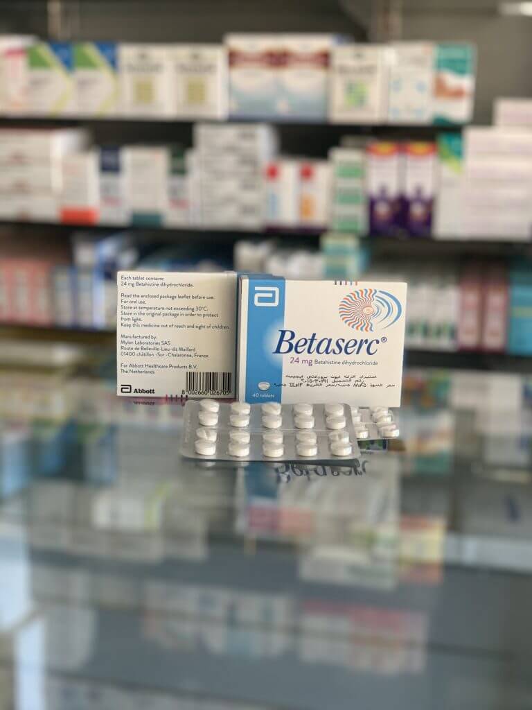Betaserc 24 mg 40 tablets