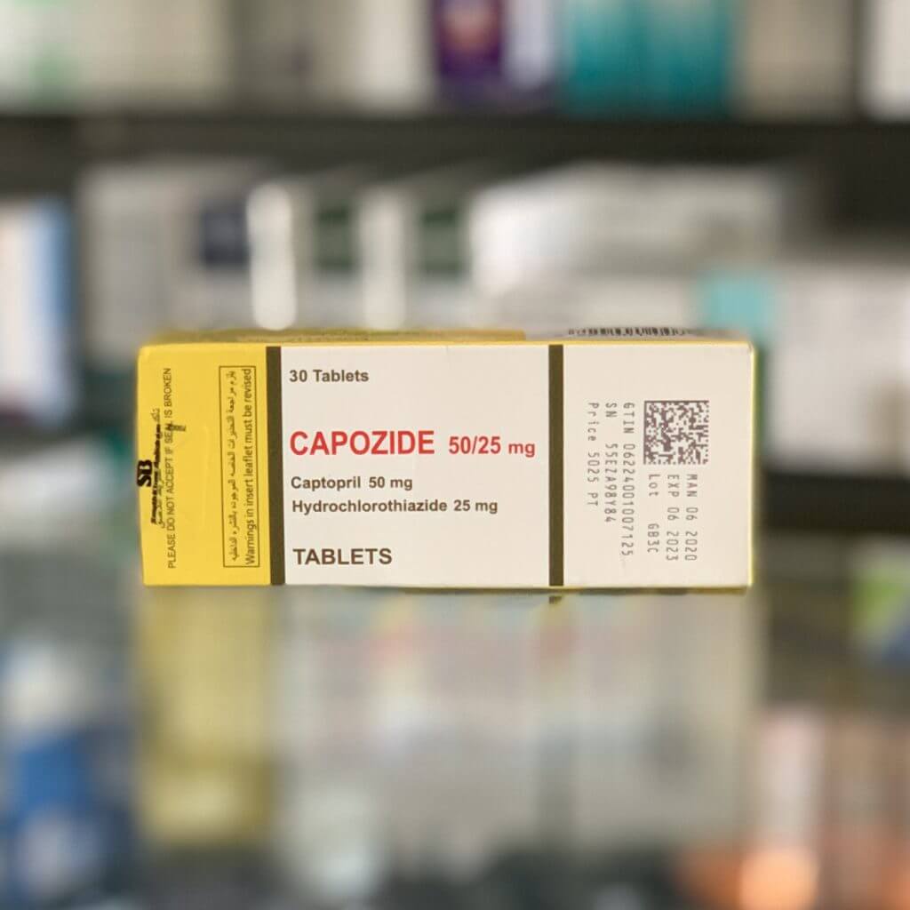 Capozide 50/25mg 30 tablets