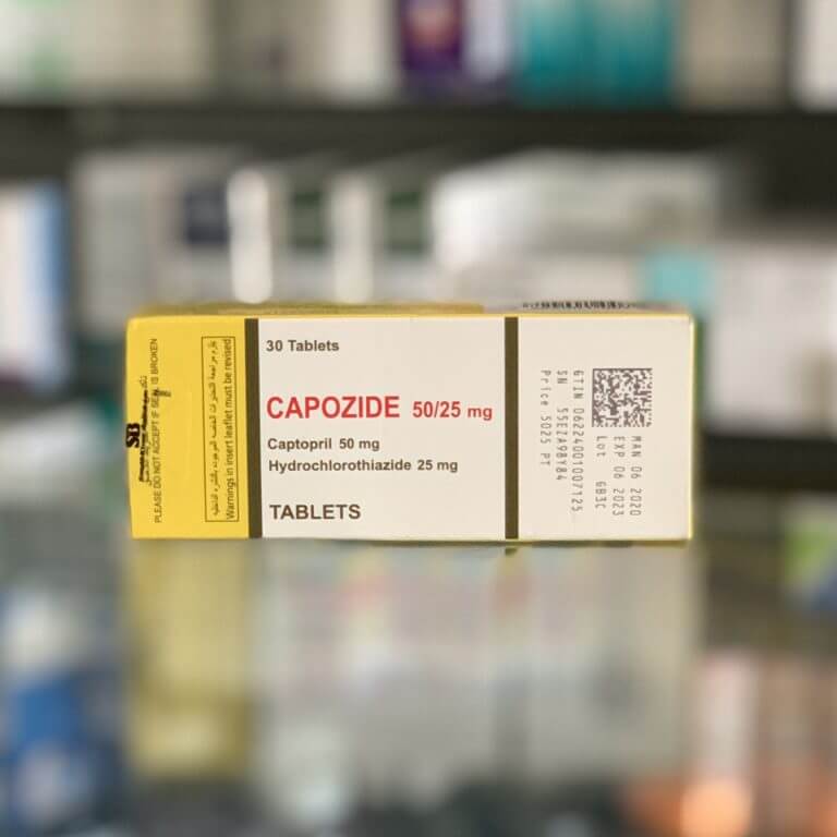 Capozide 50/25mg 30 tablets
