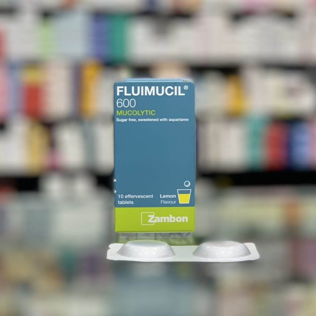 Fluimucil 600 mg 10 effervescent tablets