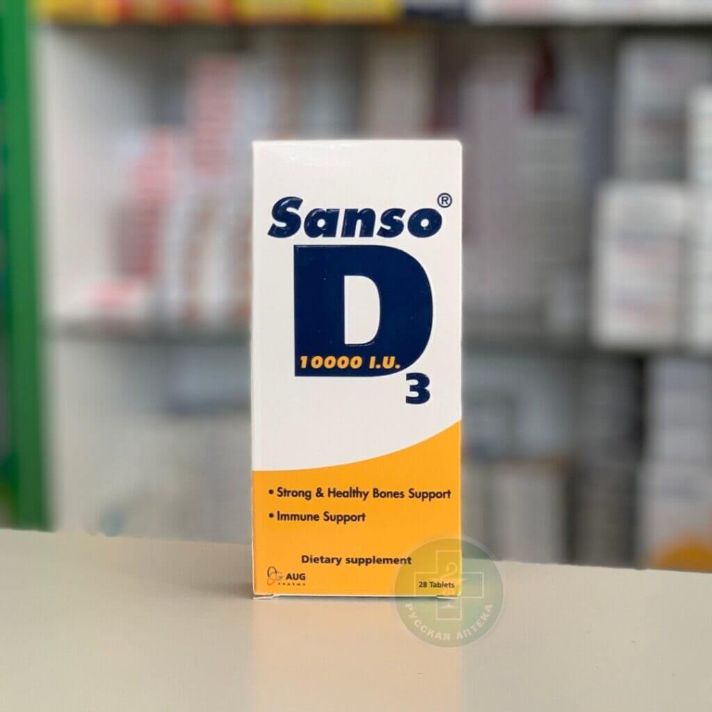 Sanso D3 10000 IU 28 tablets