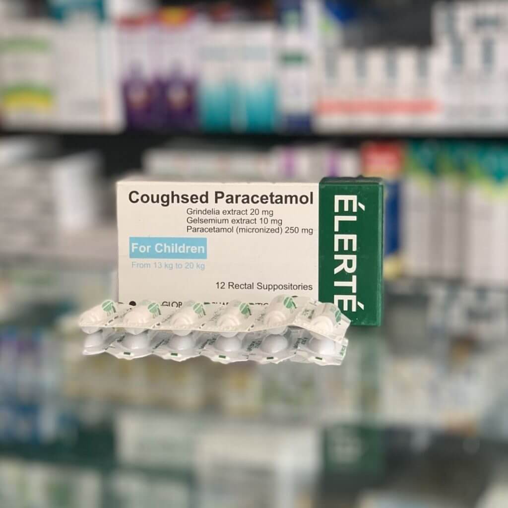 Coughsed Paracetamol for children 12 suppositories