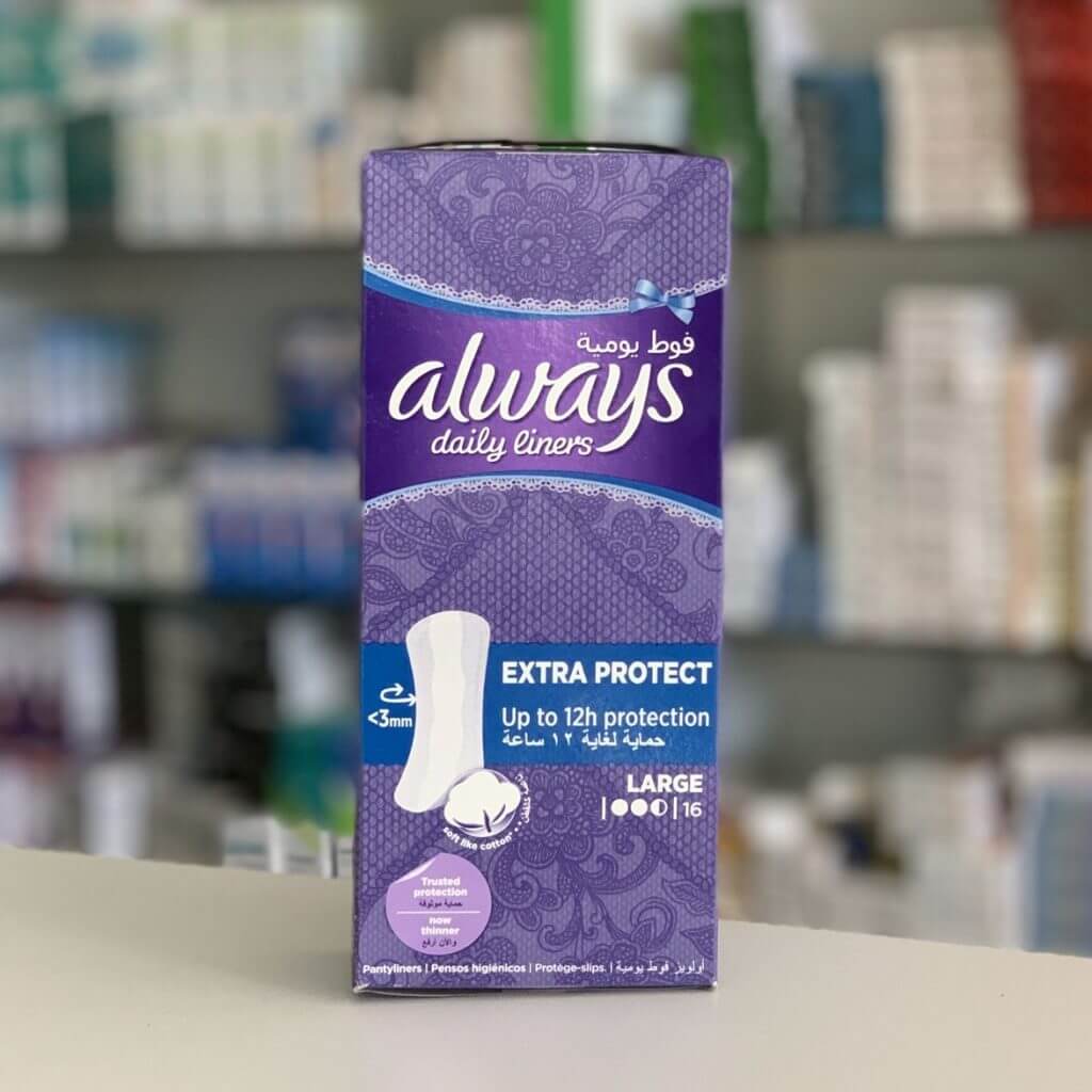 Always Daily liners Extra protect Large 16 pcs