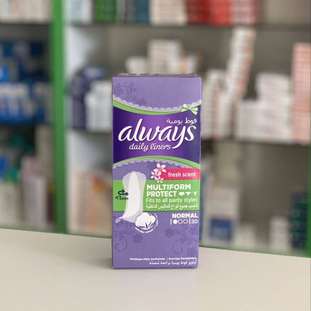 Always Daily liners Multiform protect Normal Fresh scent 20 pcs