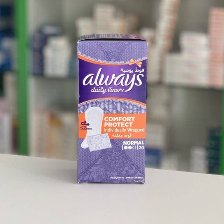 Always Daily liners Comfort protect Normal individually wrapped 20 pcs