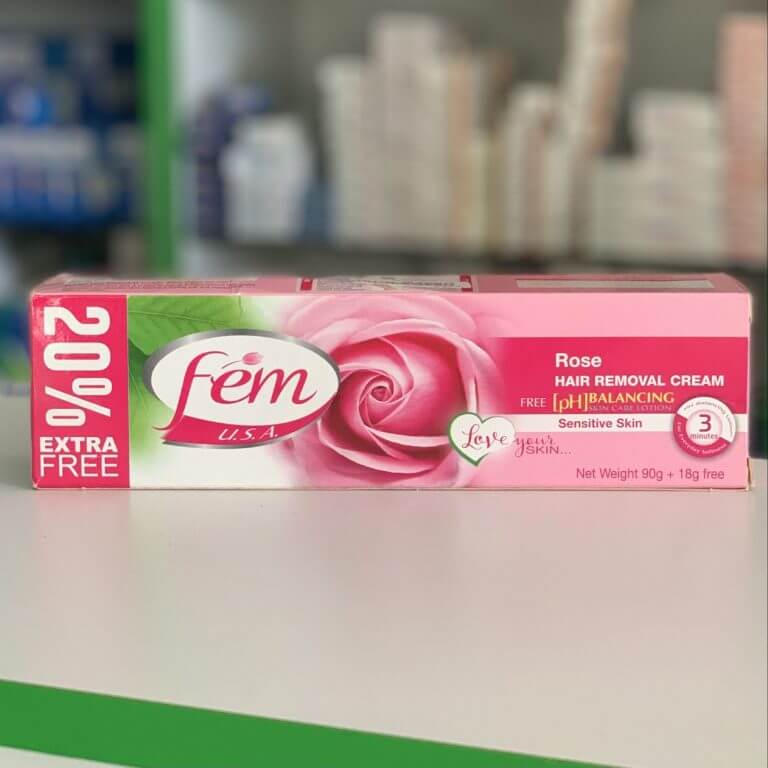 Фем Крем для депиляции с экстрактом розы 90 гр+18 гр ﻿