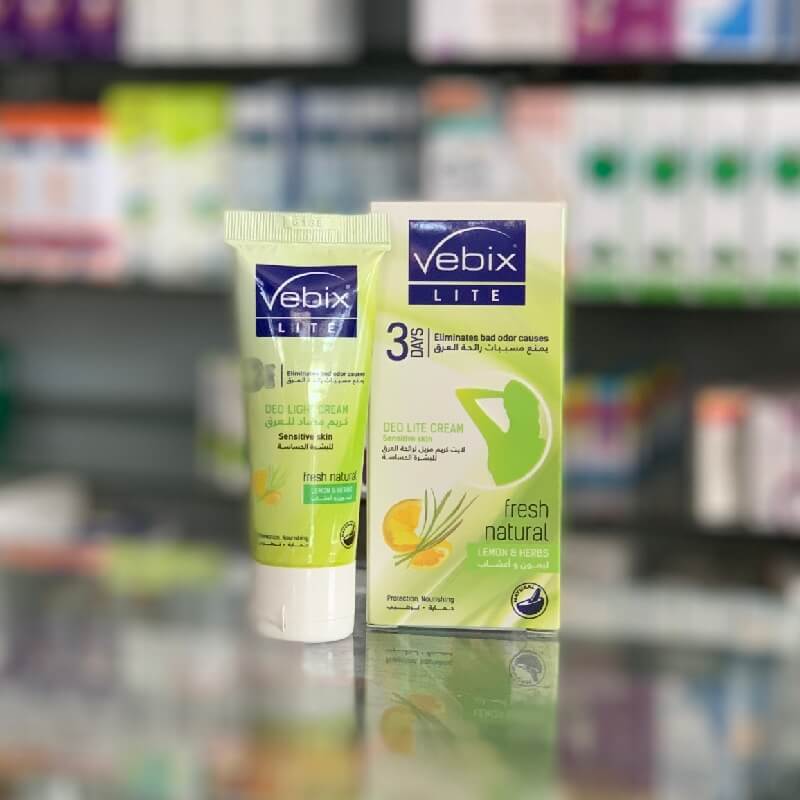 Vebix light natural deodorant cream for women with lemon 30 ml