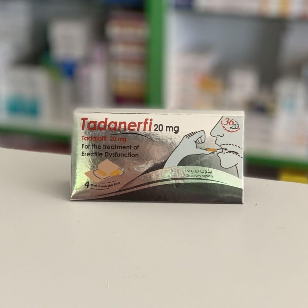 Tadanerfi 20 mg 4 orodispersible films