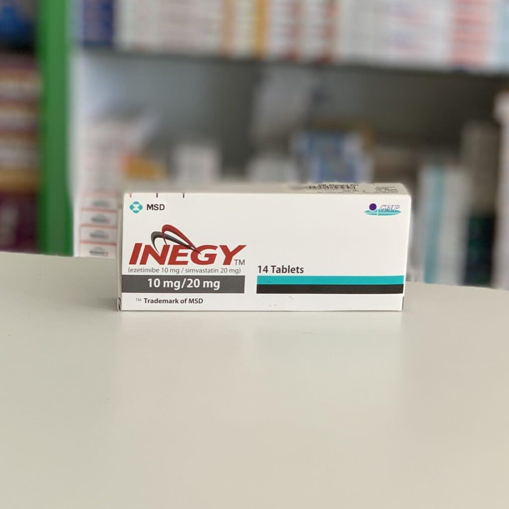 Inegy 10 mg/20 mg 14 tablets