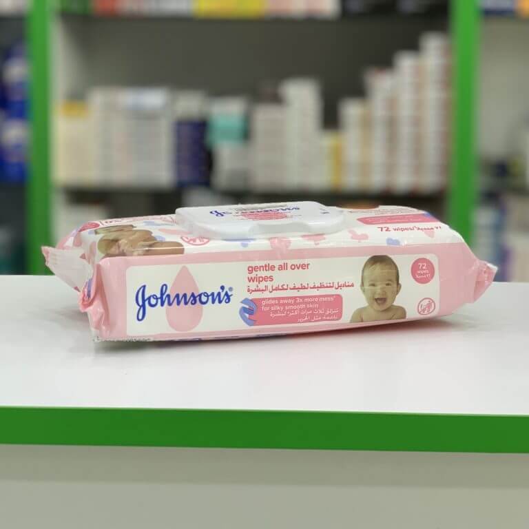 Джонсонс детские влажные салфетки Нежная забота 72 штуки