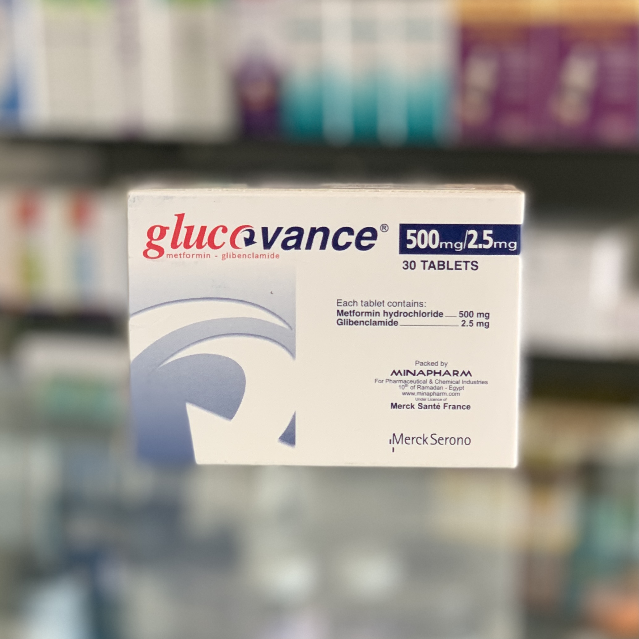 Глюкованс 500/2,5 мг 30 таблеток - Русская аптека в Египте
