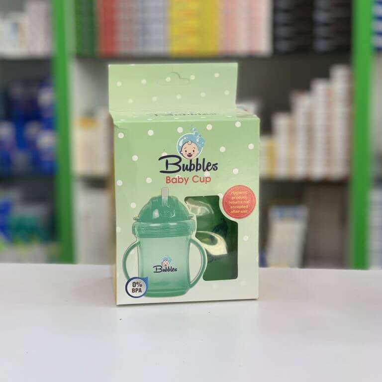 Детский поильник с трубочкой зелёный